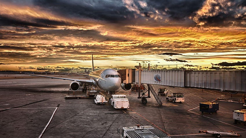 Pas startowy lotnisk lotniczych, niesamowity pas startowy Tapeta HD