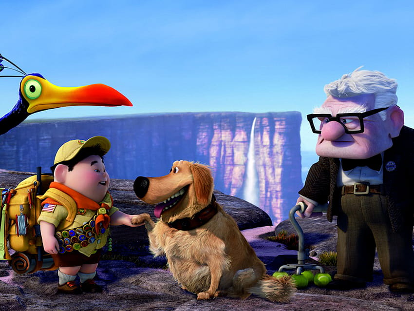 wallon: Pixar Up Dug, hasta altas aventuras fondo de pantalla