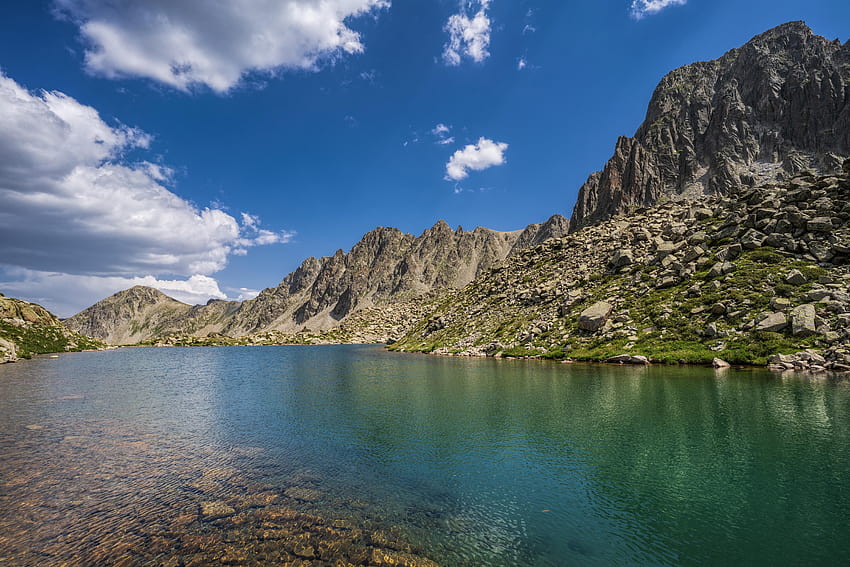 Lakes Pessons, Andorra Ultra, lake grau roig andorra HD wallpaper