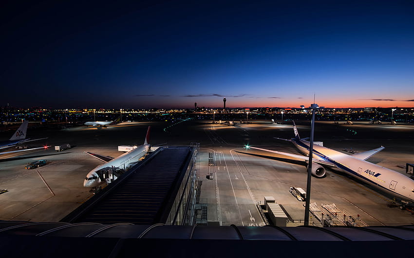 1920x1080px, 1080P Free download | Night Airport HD wallpaper | Pxfuel