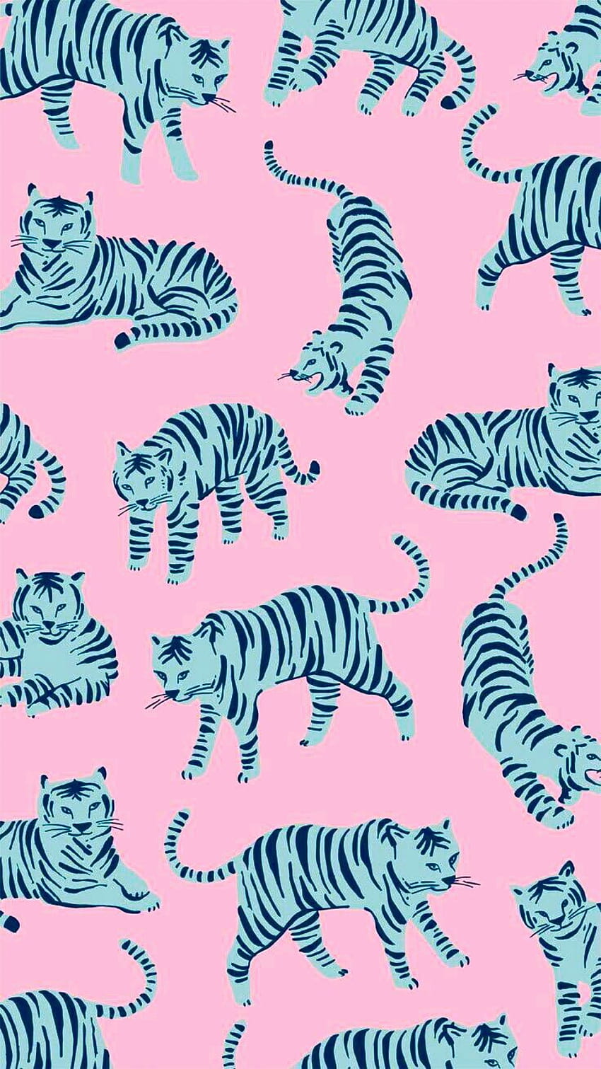 Fondos Rosa de Tigres., tiger pattern HD phone wallpaper
