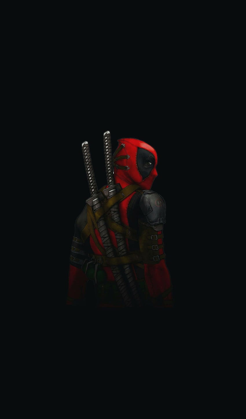 Awesome Deadpool Darkness And, deadpool amoled iphone HD phone wallpaper