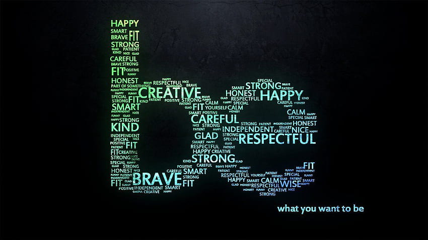 Be., be kind be brave be you HD wallpaper