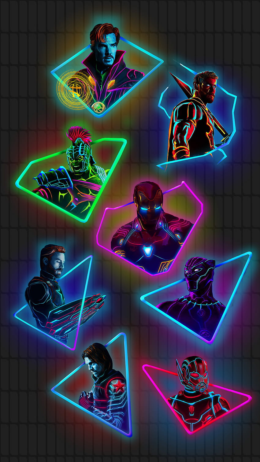 Neon Marvel, thor amoled HD phone wallpaper
