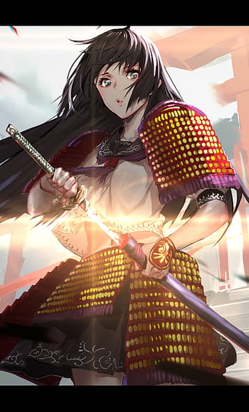 Download Aesthetic Anime Girl Samurai Wallpaper  Wallpaperscom