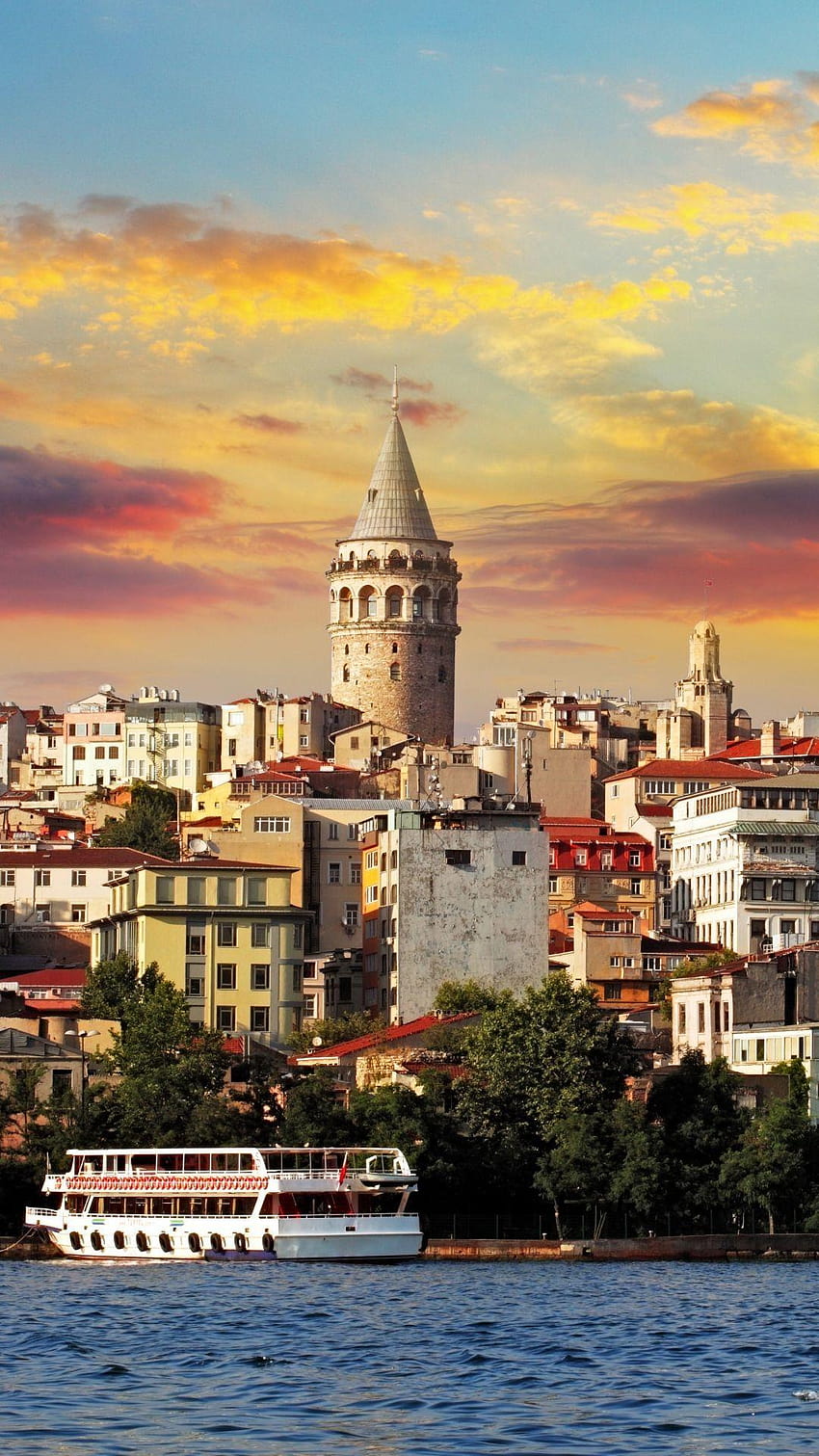 Istanbul Turkey Sea Buildings, turkiye HD phone wallpaper