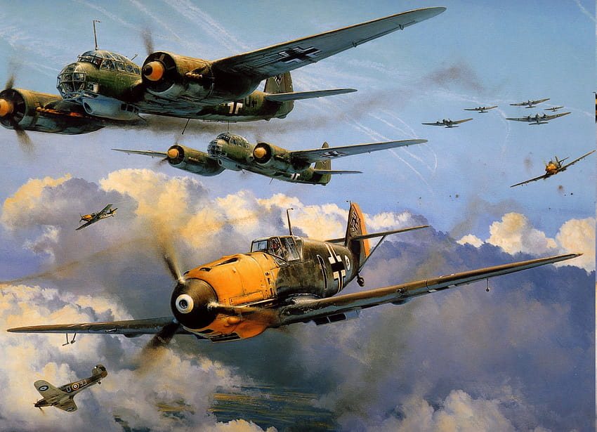 Messerschmitt, Messerschmitt Bf 109, 제2차 세계 대전, 독일, 군대, b f HD 월페이퍼