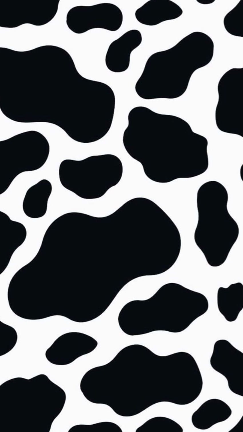 Tła Aesthetic Cute Cow Print, estetyczny nadruk krowy Tapeta na telefon HD
