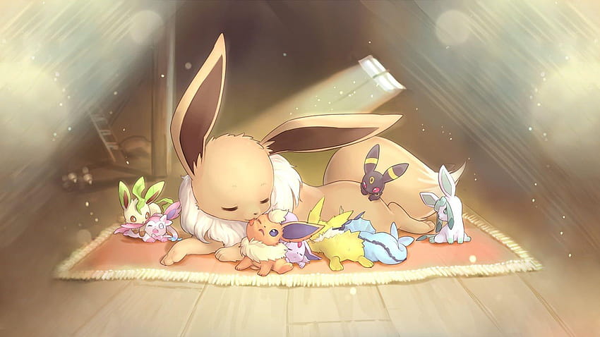 Ilustración de Pokémon Eevee fondo de pantalla