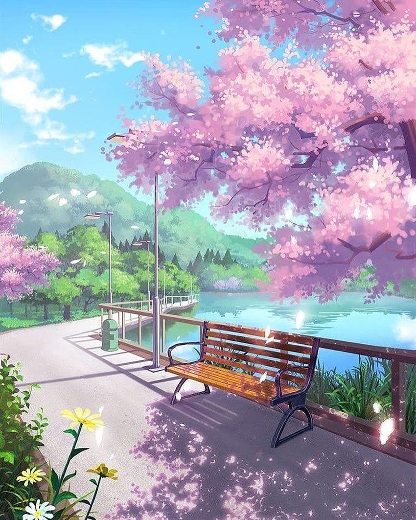aesthetic, lofi sunset anime HD phone wallpaper