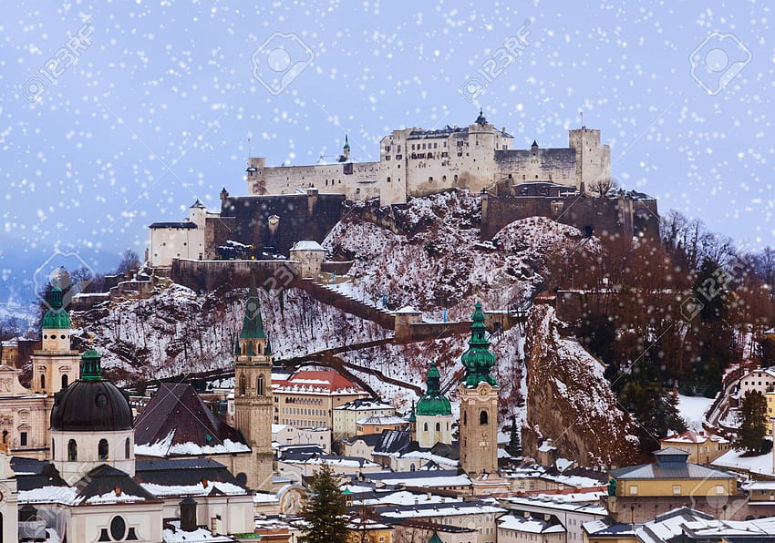 Salzburg Austria At Winter Architecture Backgrounds Stock [1300x912] for your , Mobile & Tablet HD wallpaper