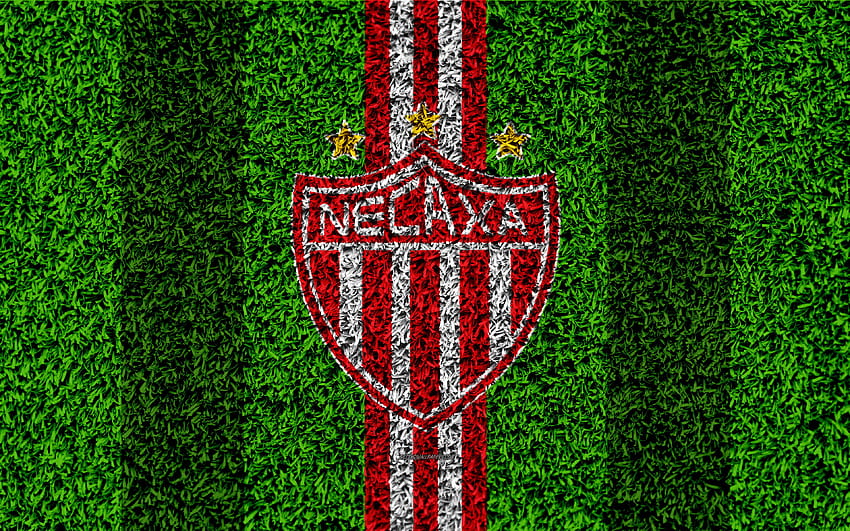 Club Necaxa, football lawn, logo, Mexican HD wallpaper