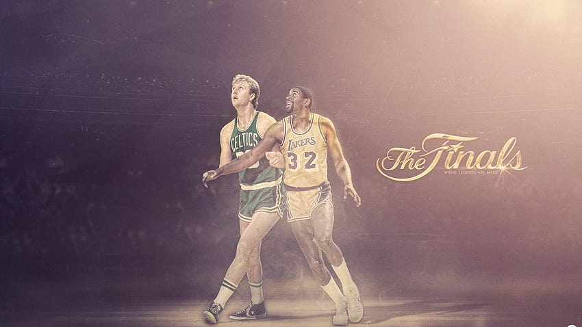 Larry Bird's Boston Celtics and Magic Johnson's graphics by justcreate  Sports Edits