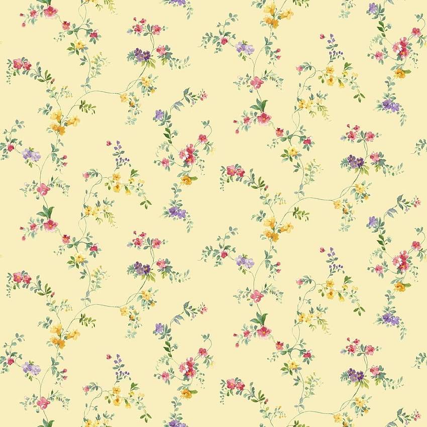 KITCHEN & BATOCUMENT VINE yellow, bright yellow, bright pink, soft pink, blue green, y…, pale yellow HD phone wallpaper