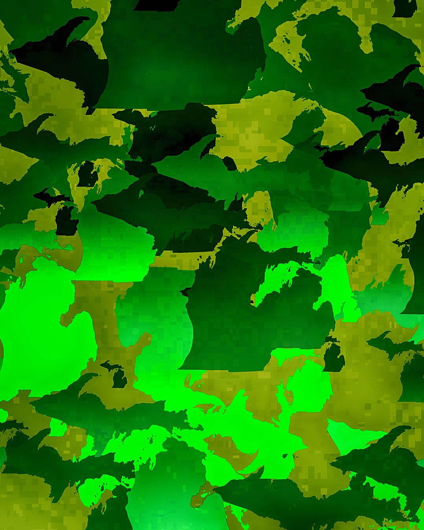 Camo Iphone Michigan camo by rowlee [1024x1280] for your , Mobile & Tablet, green camo HD phone wallpaper