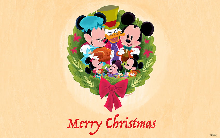 These Special Holiday Designed by Disney Artists Now, disney holiday HD wallpaper