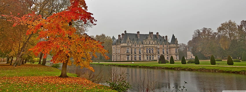5 Autumn Castle, bavaria fall colors HD wallpaper