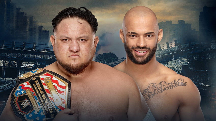 Pertandingan perebutan gelar Joe vs. Ricochet AS ditambahkan ke WWE Stomping Grounds Wallpaper HD