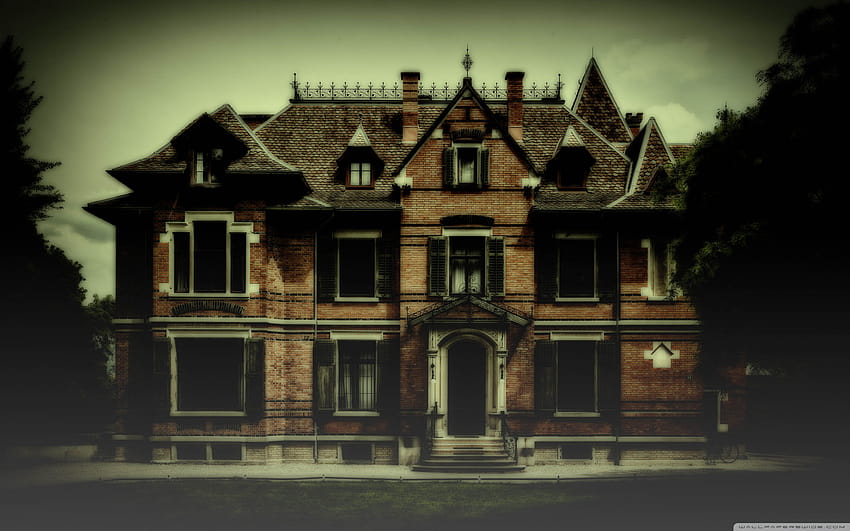 Haunted House Wide, horror home HD wallpaper