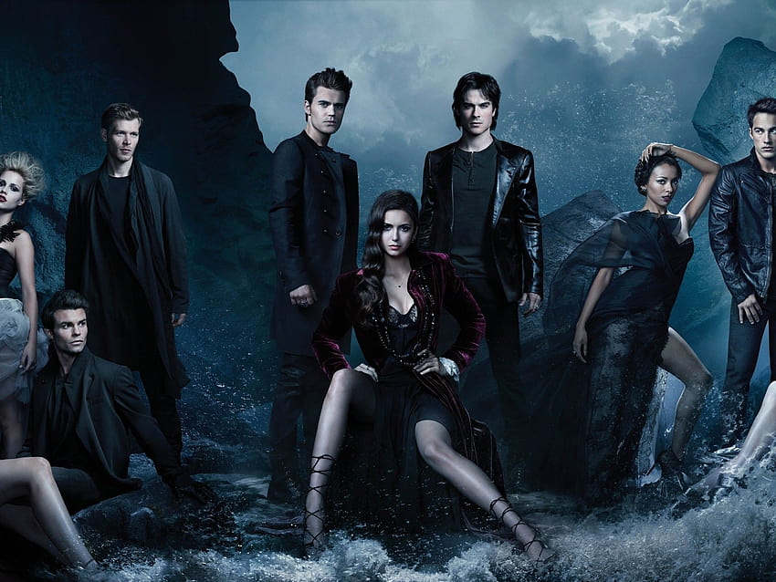 Sperrschirm Vampire Diaries, Charaktere aus Vampire Diaries HD-Hintergrundbild