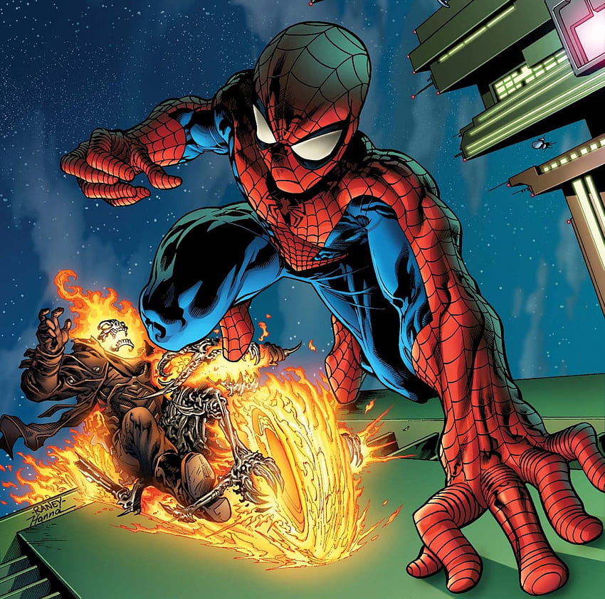 Spiderman, ghost rider marvel comics HD wallpaper | Pxfuel
