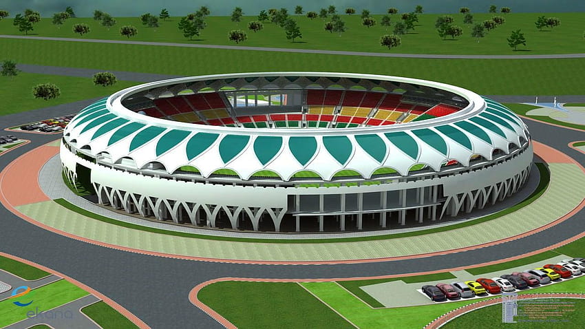 Lucknow International Cricket Stadium 3D, cricket pitch HD wallpaper