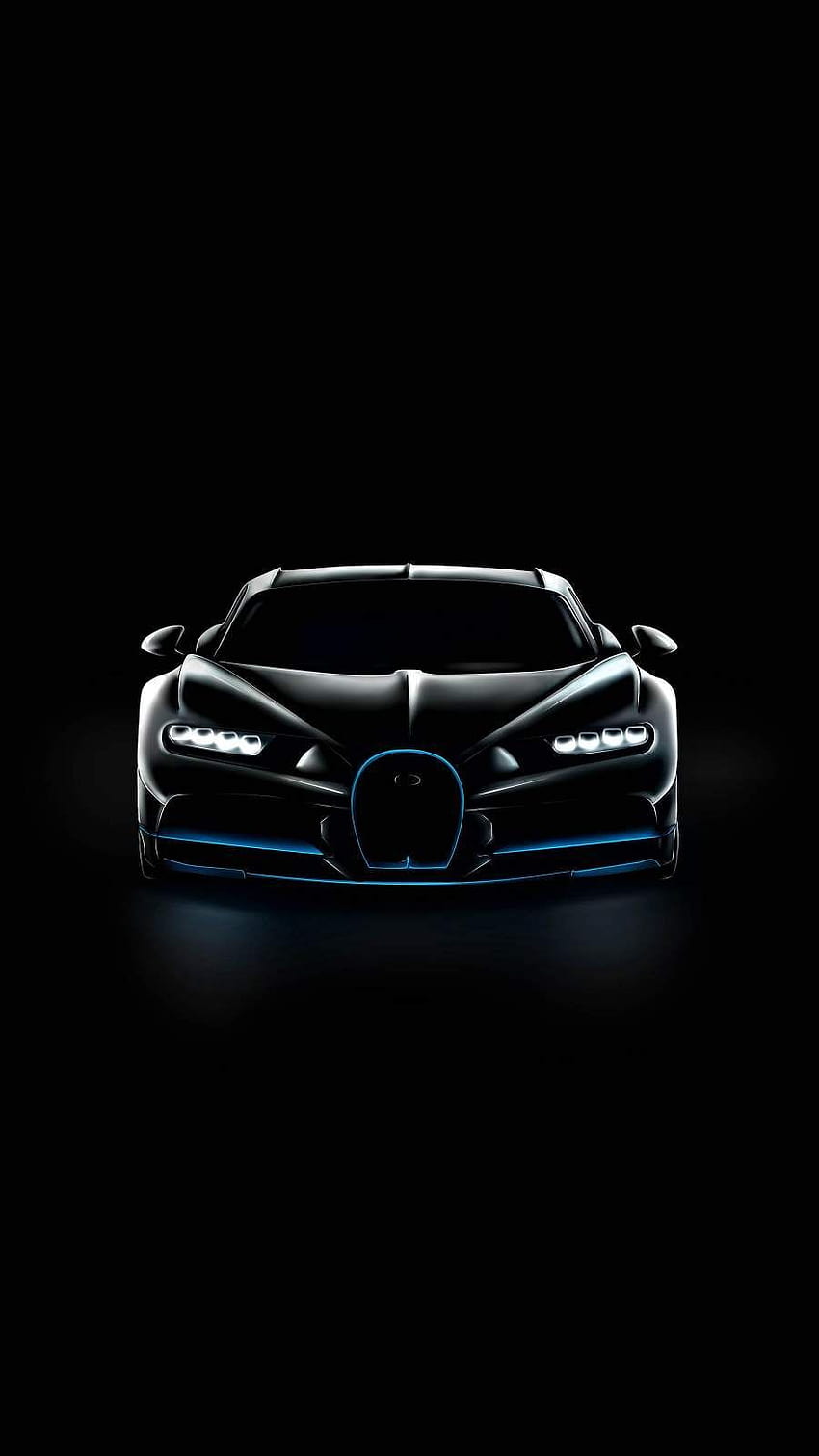Bugatti Chiron Black iPhone през 2020 г., bugatti chiron iphone HD тапет за телефон