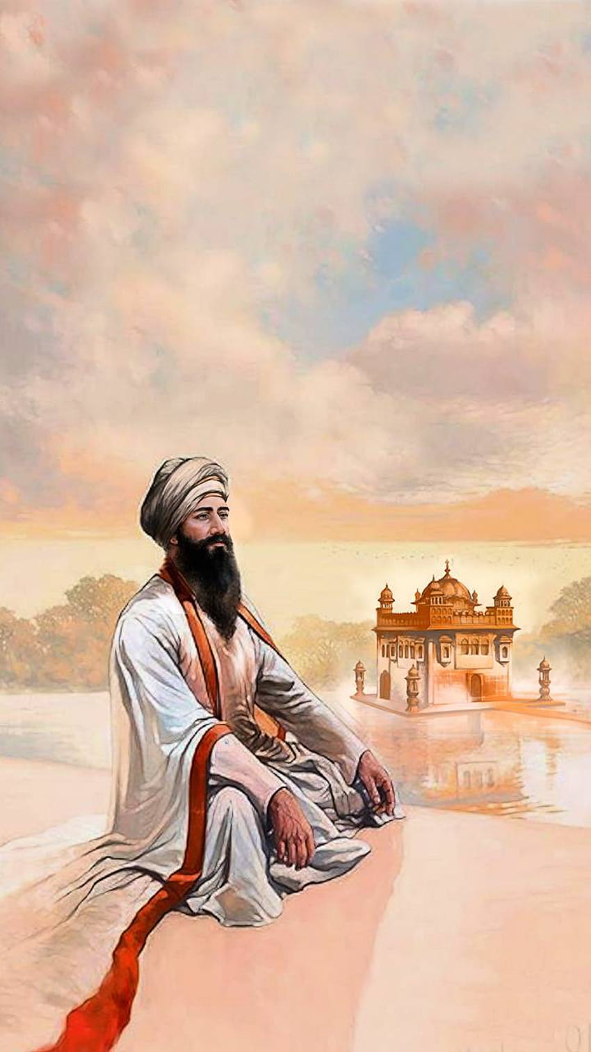 Guru Teg Bahadur ji by 0015creations, guru tegh bahadur ji HD phone wallpaper