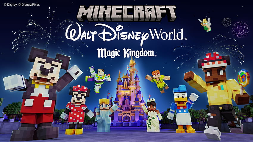 Experience the Magic of Walt Disney World and Magic Kingdom in Minecraft! HD wallpaper