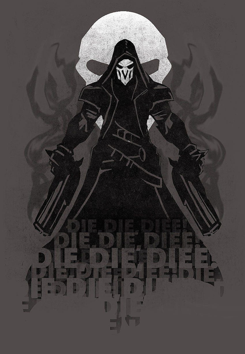 Overwatch-Fankunst Reaper, Reaper-Überwachung HD-Handy-Hintergrundbild