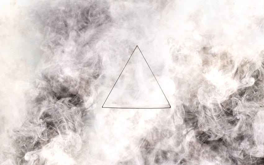 2560x1600 Triangle, Gray, Drawing, Smoke, d smoke HD wallpaper