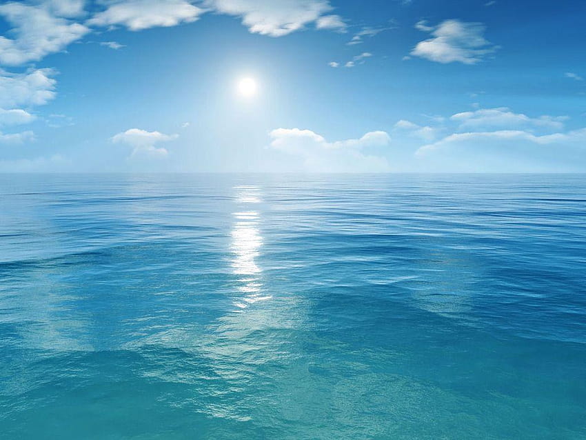 Синьо морско пътуване, дълбоко синьо море HD тапет