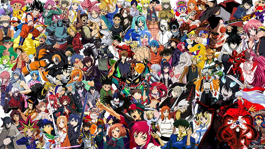 Collage de anime, personaje de anime fondo de pantalla