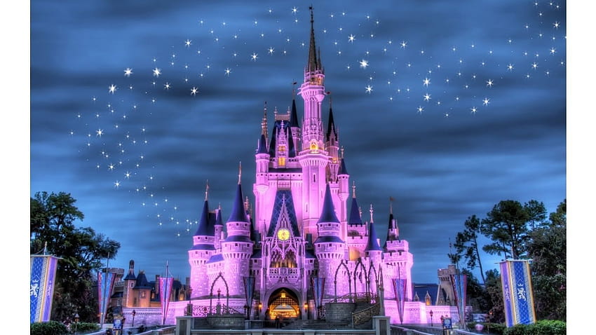 Kastil Disney, istana disney Wallpaper HD