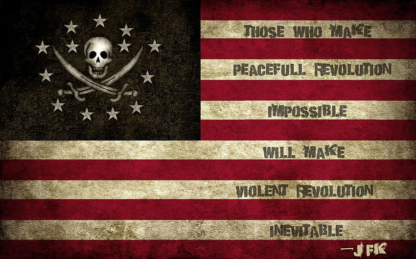 Those Who Make Peaceful Revolution Impossible Will Make Violent HD wallpaper