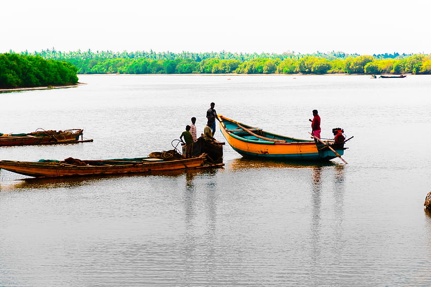 Stock des Flusses Godavari HD-Hintergrundbild