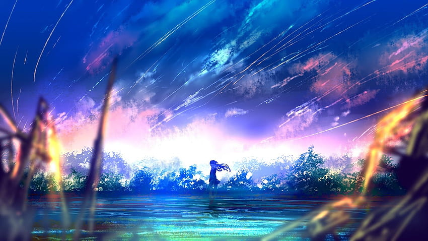 Anime Scenery PC posted by Zoey Tremblay, colorful anime pc HD wallpaper