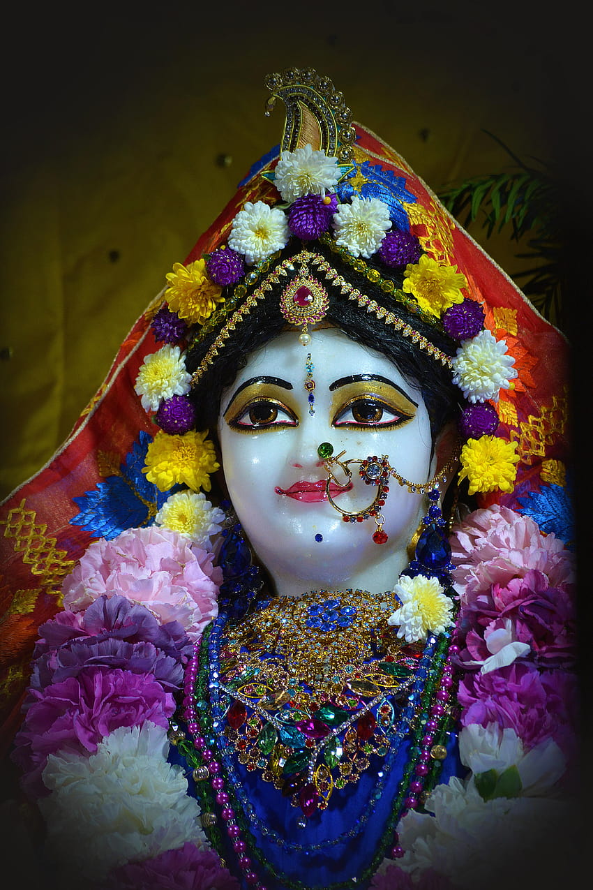 ceppo di bhakti, divinità, Srimati Radharani, radha rani Sfondo del telefono HD