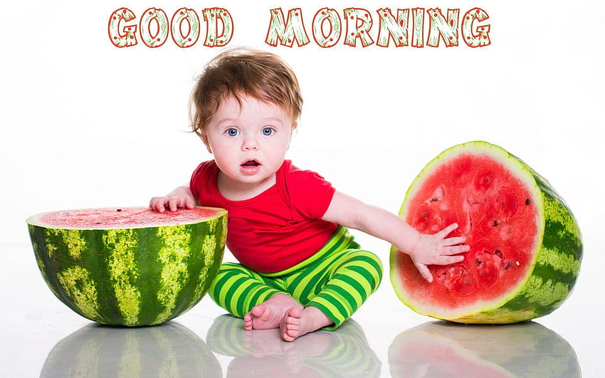Good Morning Wishes With Baby , good boy HD wallpaper