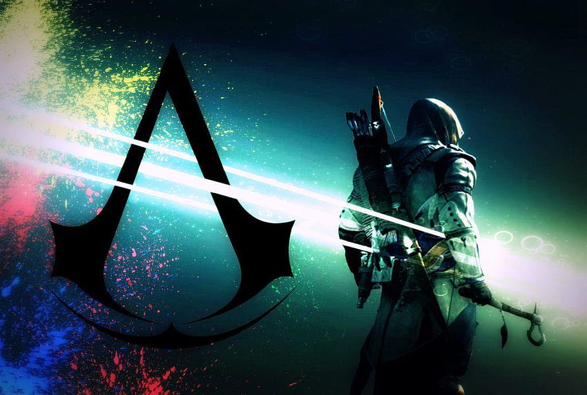 Símbolo de Assassins Creed computadora nada es verdad todo está permitido  fondo de pantalla