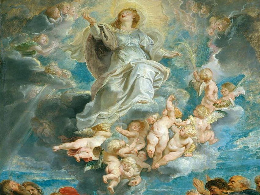 Connecticut Catholic Corner: The Assumption of the Blessed Virgin Prayer, mother mary praying HD wallpaper