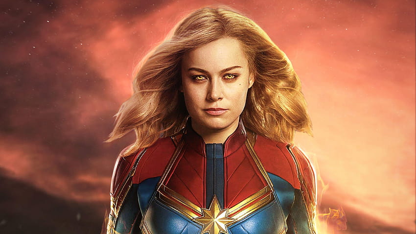 Captain Marvel Movie 2019 Brie Larson as Carol Danvers HD wallpaper