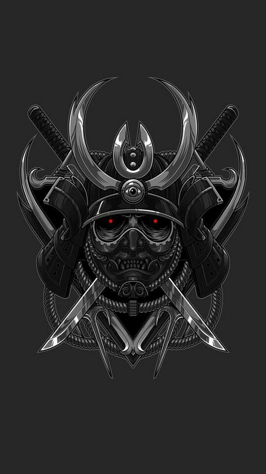5 Oni, Samurai-Maske HD-Handy-Hintergrundbild