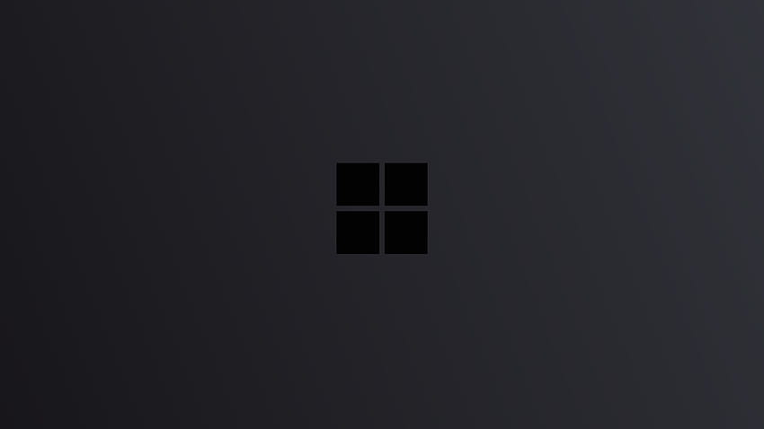 Windows 10 escuro, janelas pretas papel de parede HD