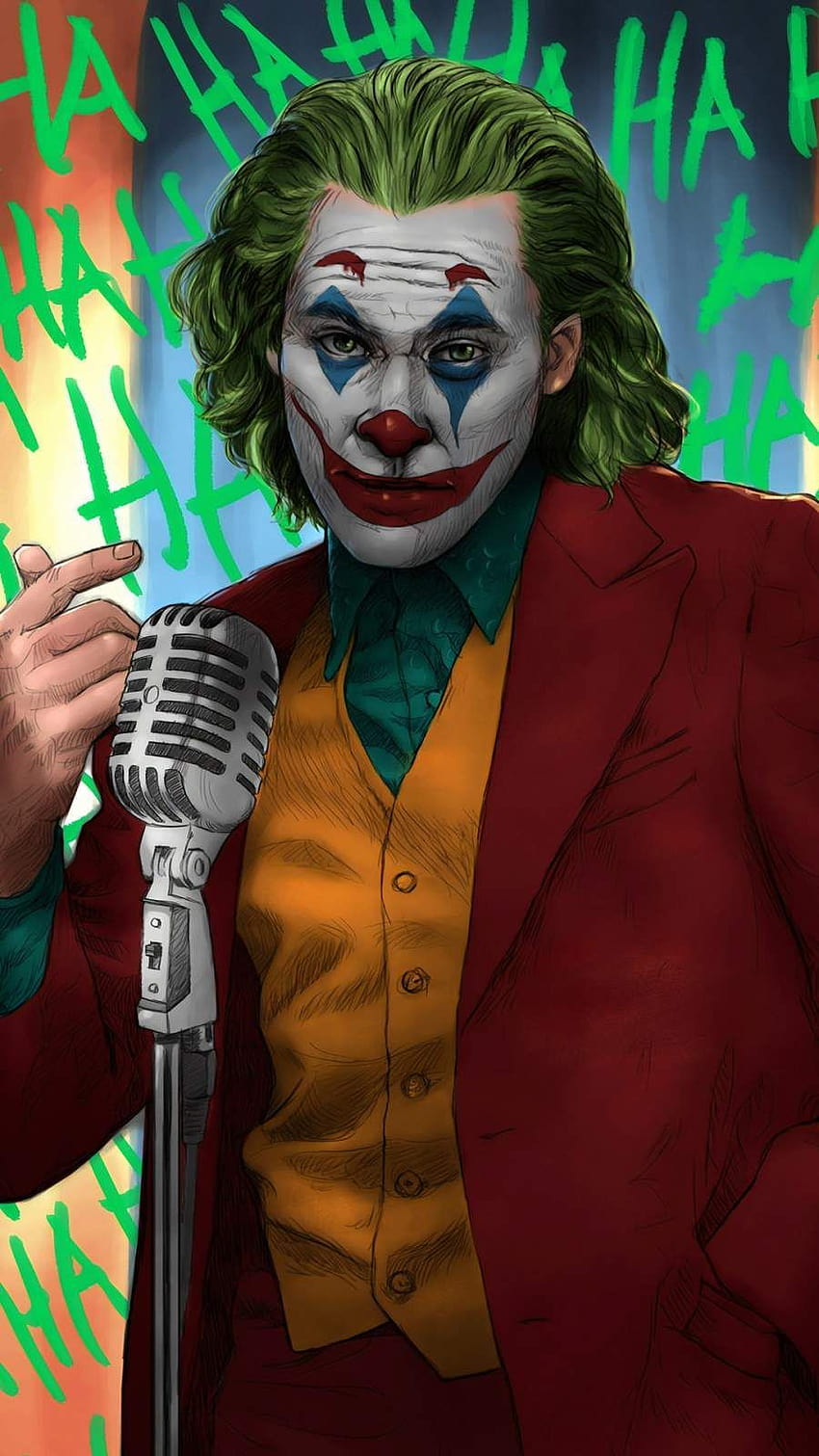 Joker w programie IPhone, smartfon Artura Flecka Tapeta na telefon HD