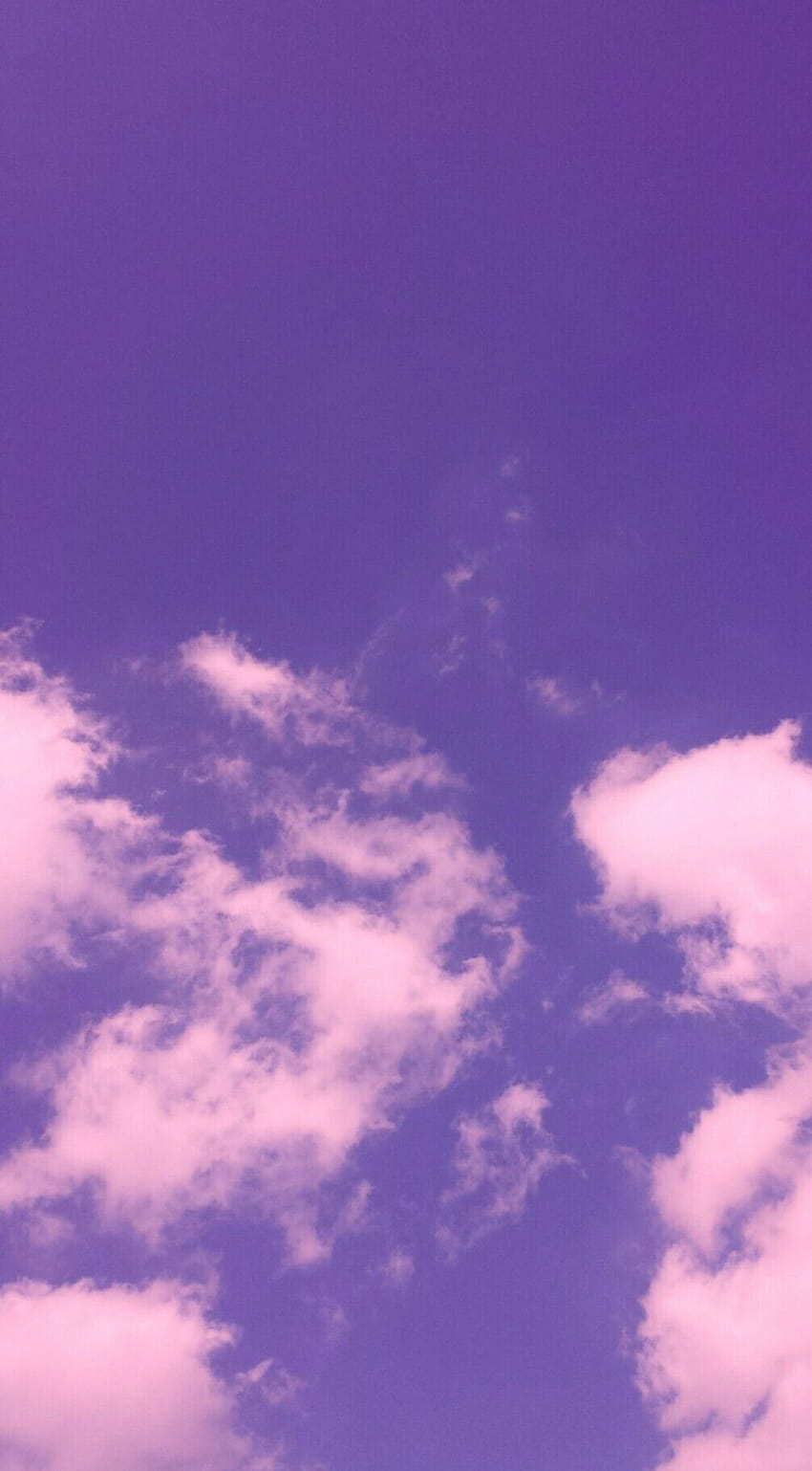 purple clouds aesthetic HD phone wallpaper