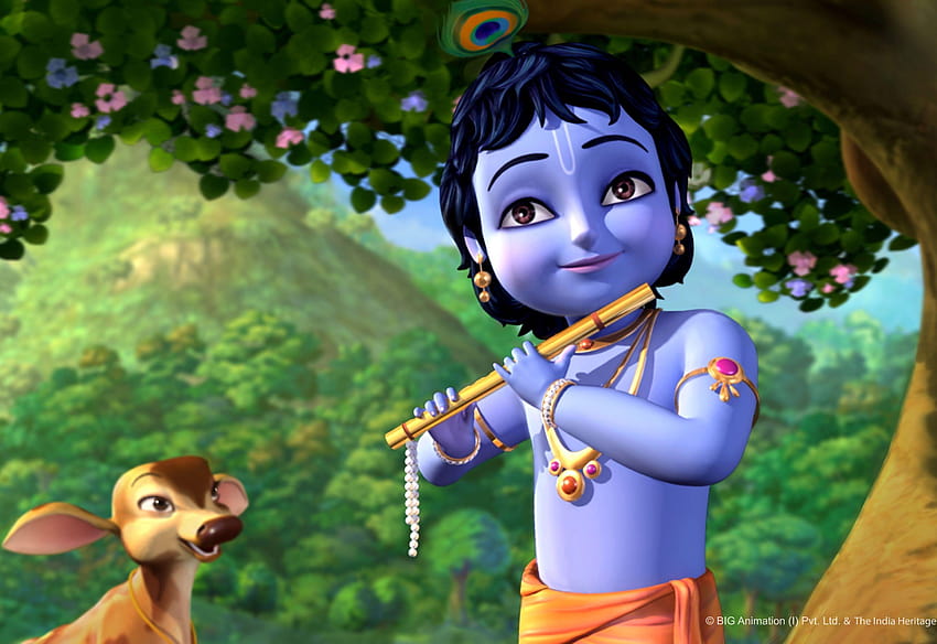 Animated Little Krishna Cartoon, animation HD wallpaper | Pxfuel