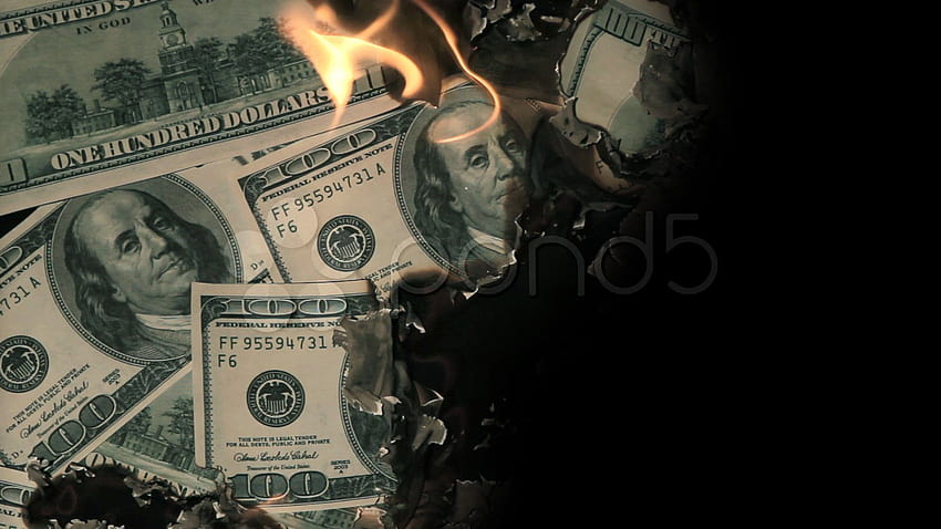 Dinheiro ardente, dívida papel de parede HD