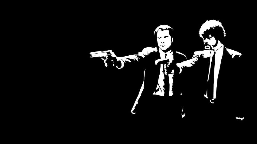 pulp fiction movie poster HD wallpaper