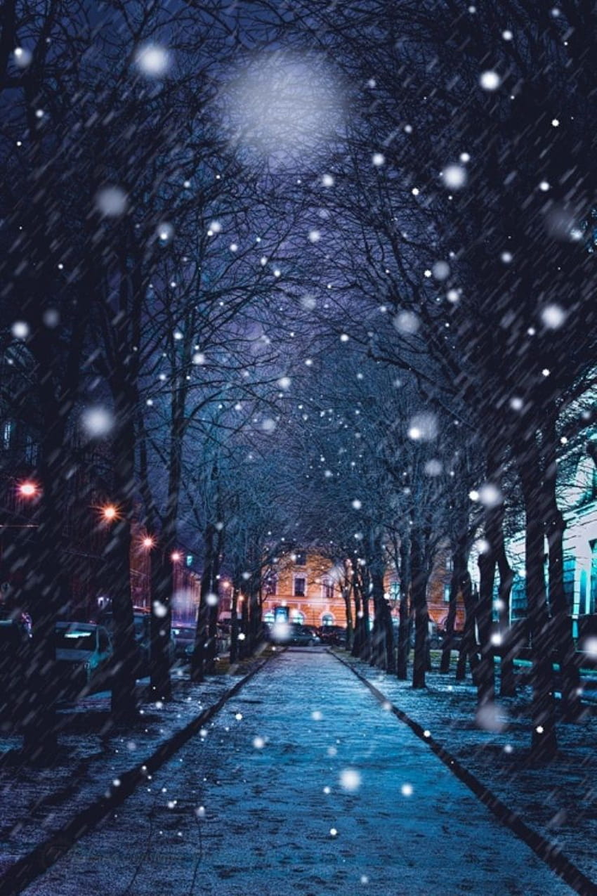Top 10 Most Astonishing Winter, winter nights mobile HD phone wallpaper ...